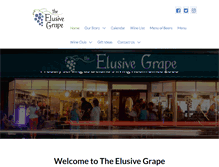 Tablet Screenshot of elusivegrape.com